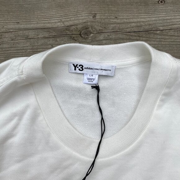 BNWT Adidas X Yohji Yamamoto Y3 Cropped Yohji Love Youth Sweatshirt Large - Picture 6 of 9